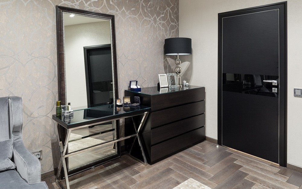 Игра контрастов в спальне и гостиной