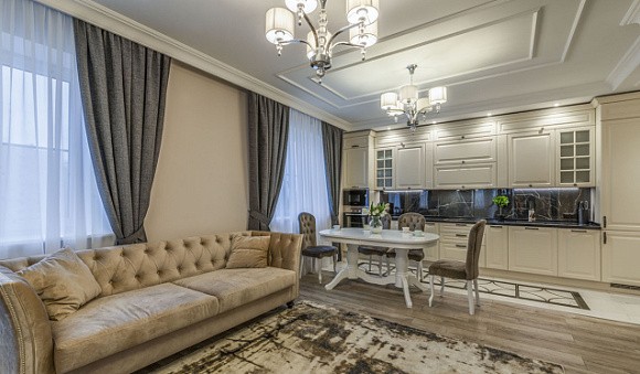 Бежевая кухня в Нальчике