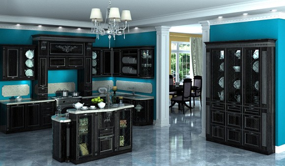 Кухни из массива дерева