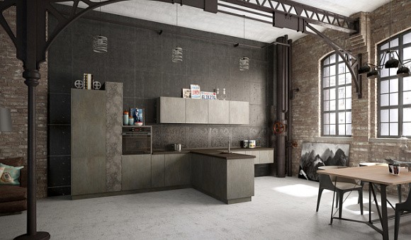 Коричневая кухня в Санкт-Петербурге