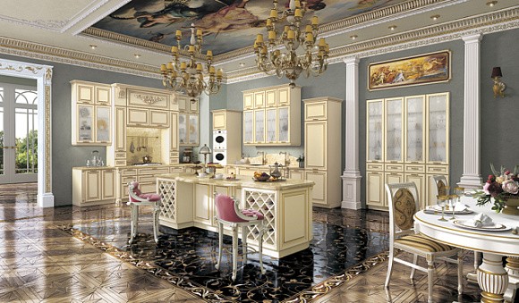 Кухни из массива дерева