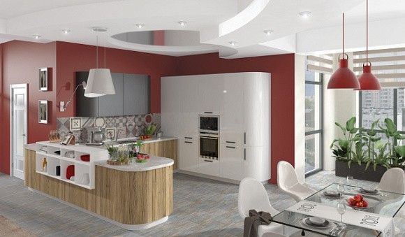 Коричневая кухня в Анапе