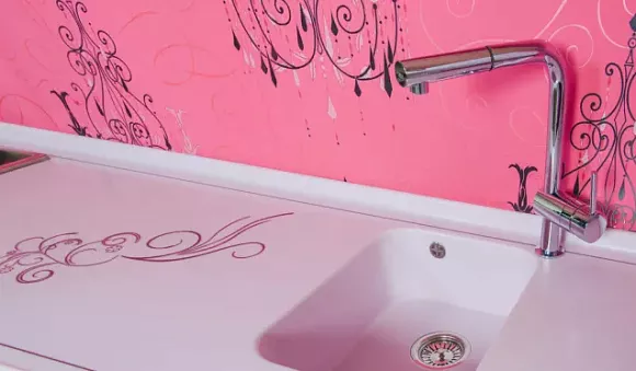 Фиолетовая кухня в Егорьевске