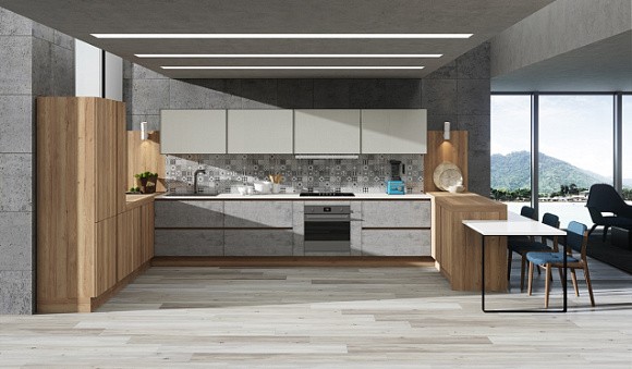 Коричневая кухня в Санкт-Петербурге