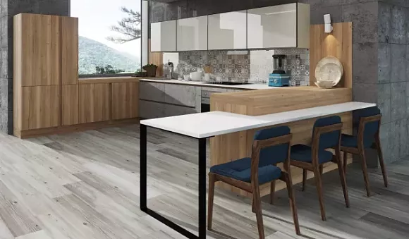 Коричневая кухня в Анапе