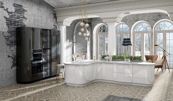 кухни с островом