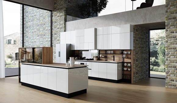 Белая кухня в Липецке