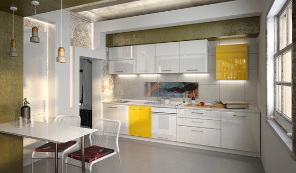 Белая кухня в Липецке