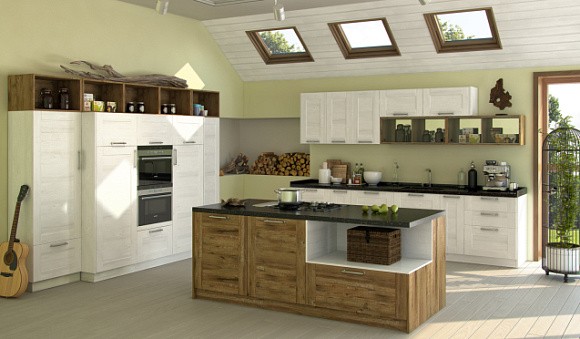 Светлая кухня в Воронеже