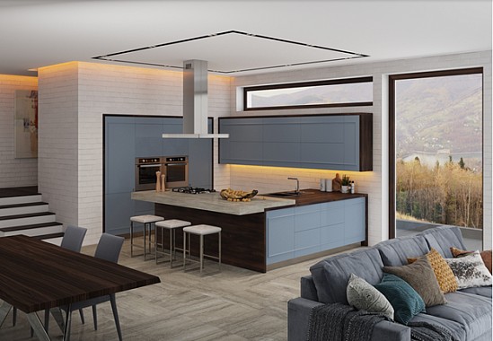 кухня в современном стиле, нестандартные кухни
