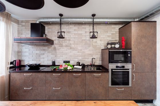 Стиль Лофт в кухонном пространстве