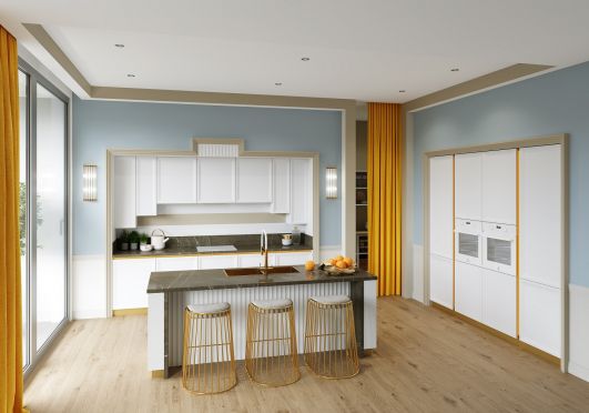 Кухонные гарнитуры в интерьере помещения